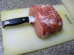 Slicing meat