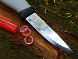 Cut plastice plumbing pipe